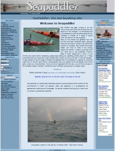 Homepage Seapaddler.co.uk